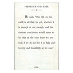 Frederick Buechner Art Print - Gallery Wrap