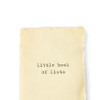 ^Little Book Of Lists Mini Deckled Edge Notebook