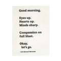Good Morning Handmade Paper Print - 12x16