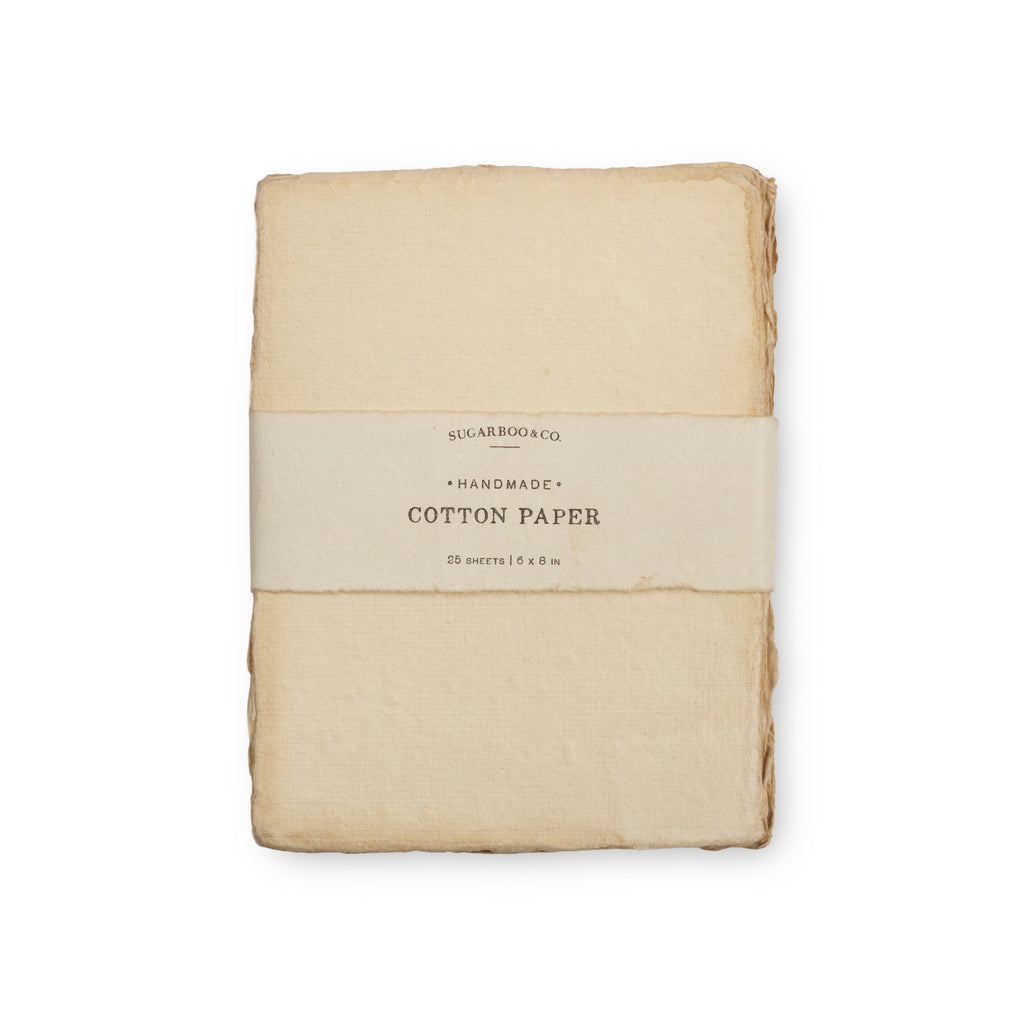 Handmade Cotton Paper Bundle - Flax