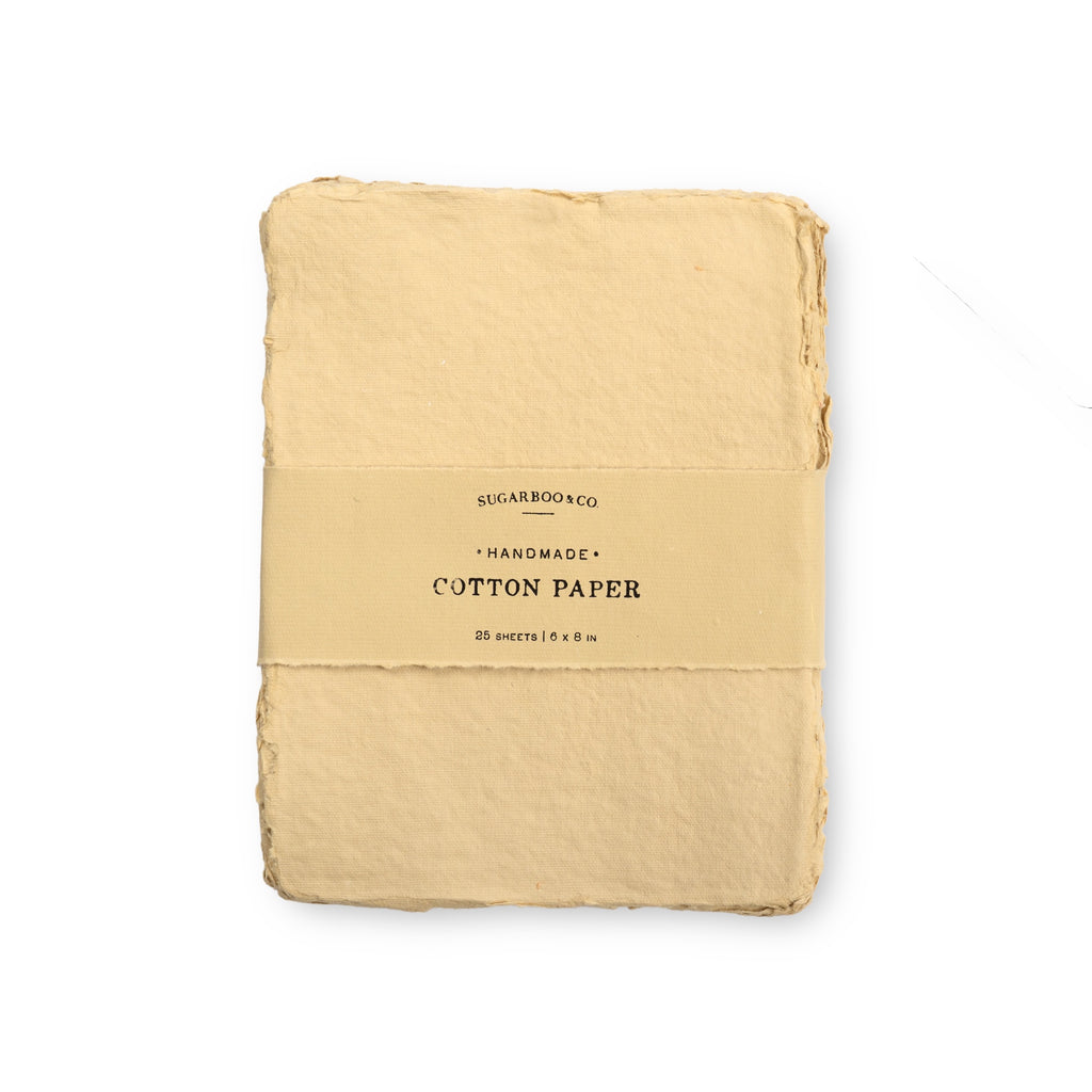 Handmade Cotton Paper Bundle - Oat