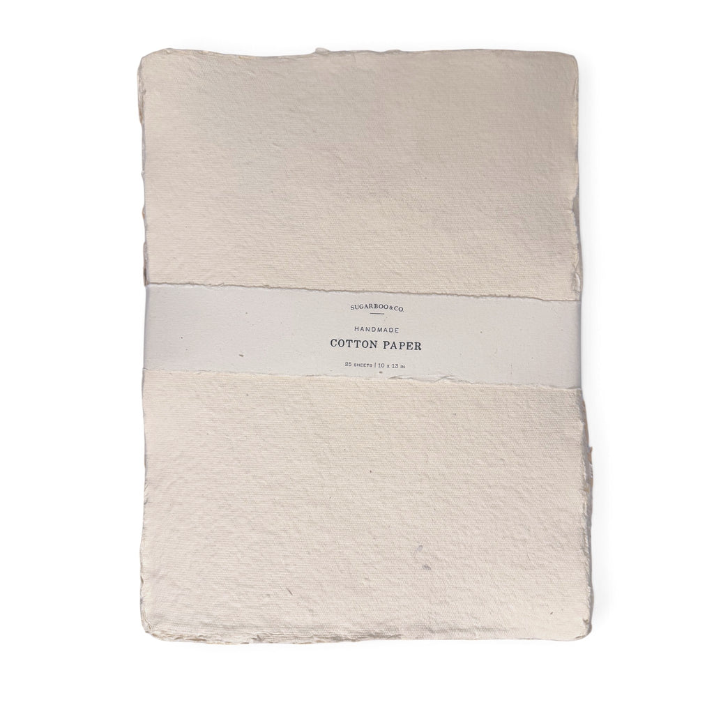 10x13 Handmade Cotton Paper Bundle - Cream