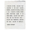 I Believe In Pink Handmade Paper Print - 12x16