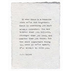If There Is Ever A Tomorrow Handmade Paper Print - 12x16