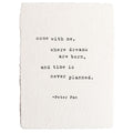 Come With Me Handmade Paper Print - 12x16