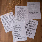 The Secret Is Handmade Paper Print - 12x16