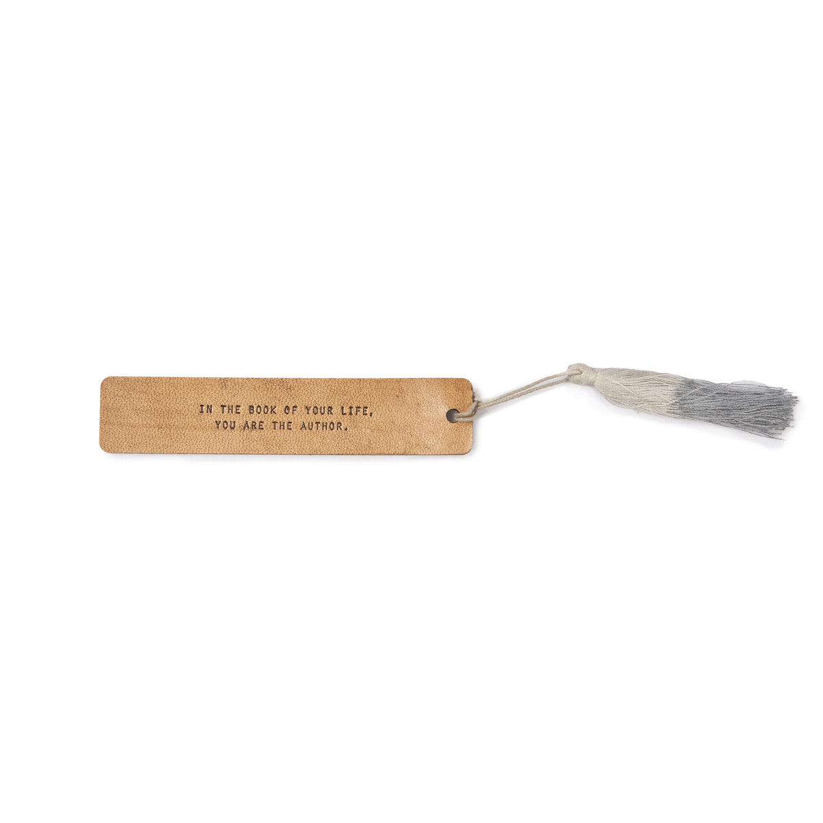In The Book Of Your Life Leather Bookmark