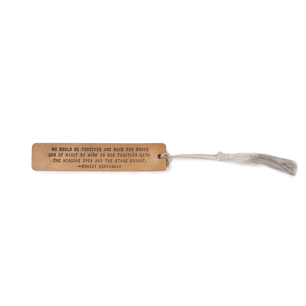 We Would Be Together Leather Bookmark