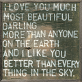 I Love You Much Art Print
