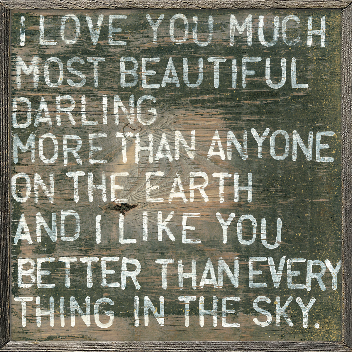 I Love You Much Art Print