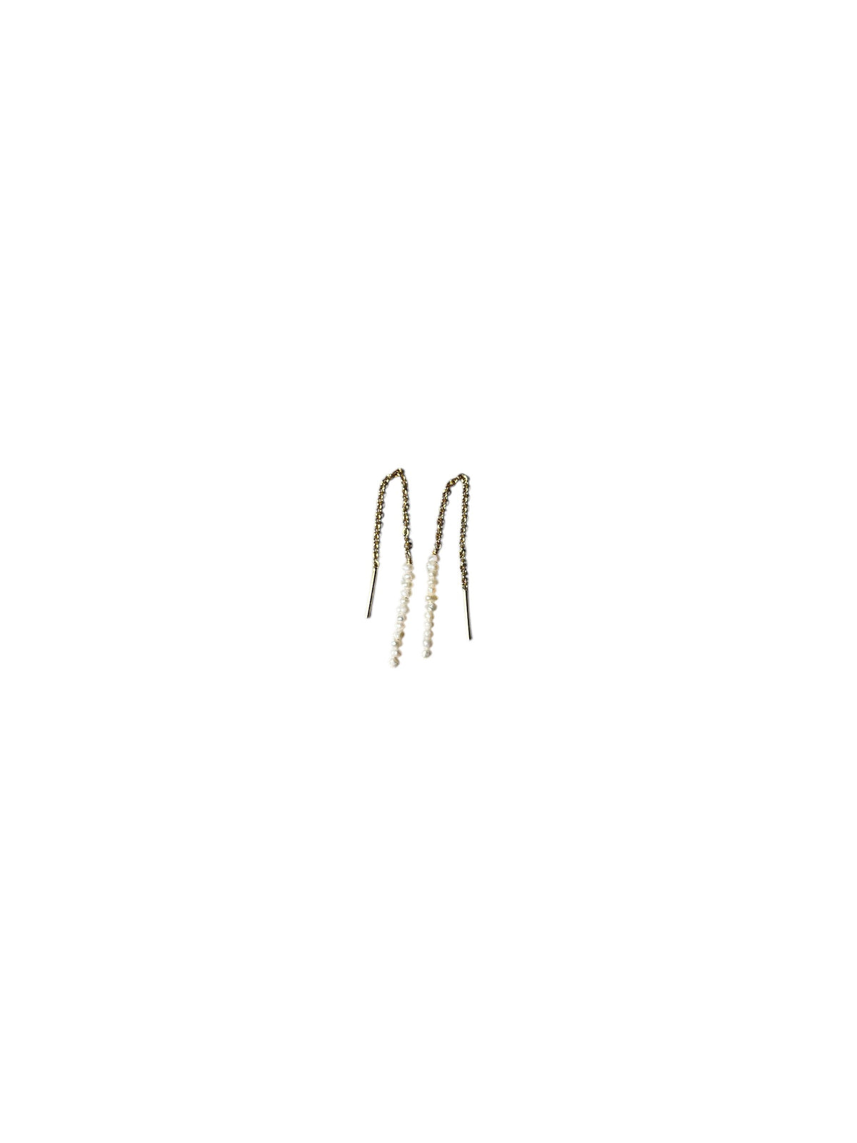 Freshwater Seed Pearl Threader Earrings