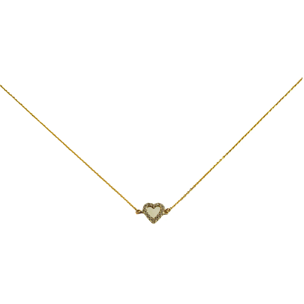 Mother of Pearl Heart Necklace
