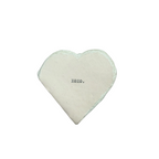 XOXO Mini Deckled Edge Heart Book - Cream