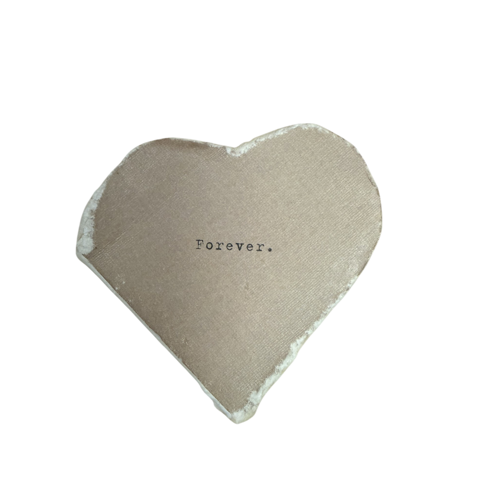 Forever Mini Deckled Edge Heart Book - Sage