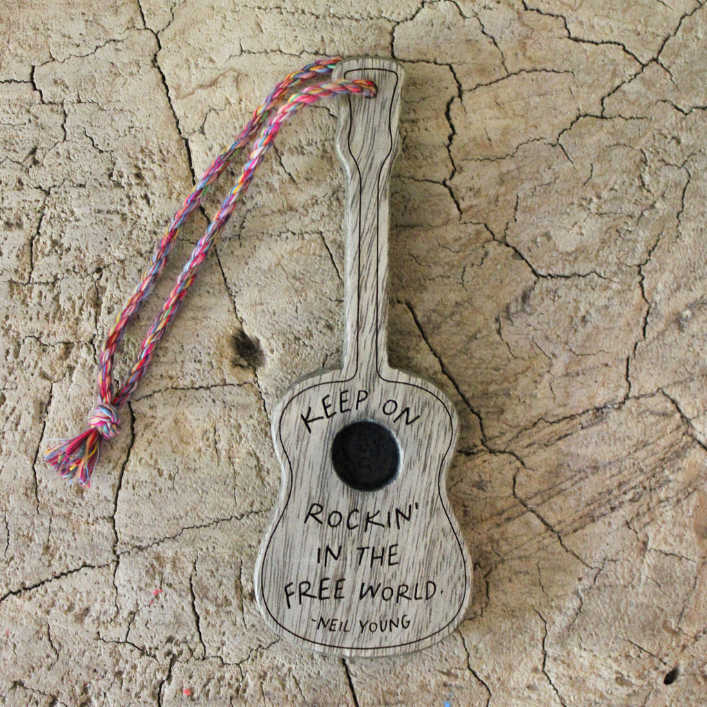 Keep On Rockin' Wooden Guitar 1st Edition