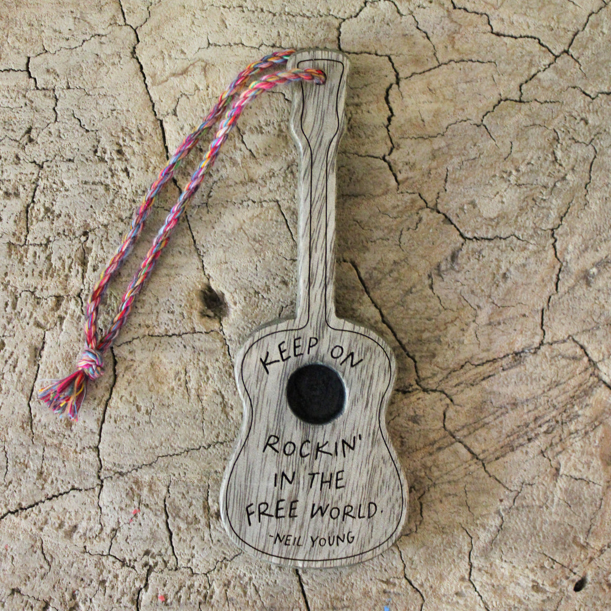 Keep On Rockin' Wooden Guitar 1st Edition