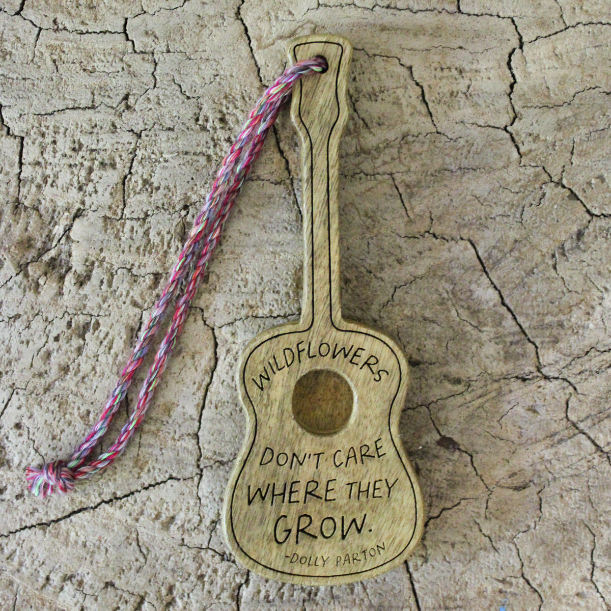 Wildflowers Don't Care Wooden Guitar 2nd Edition