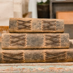 Scratched Leather Journals - Brown