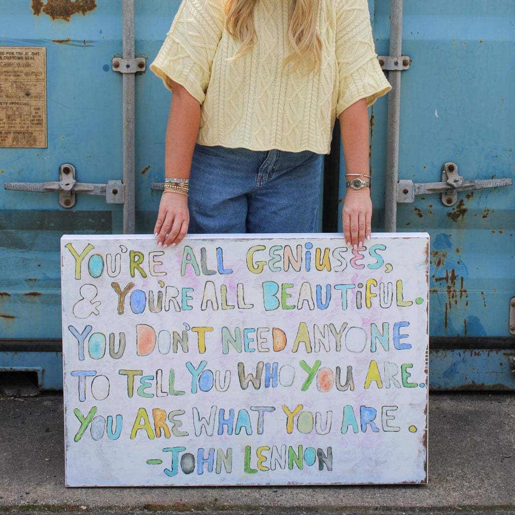 You're All Geniuses Art Print