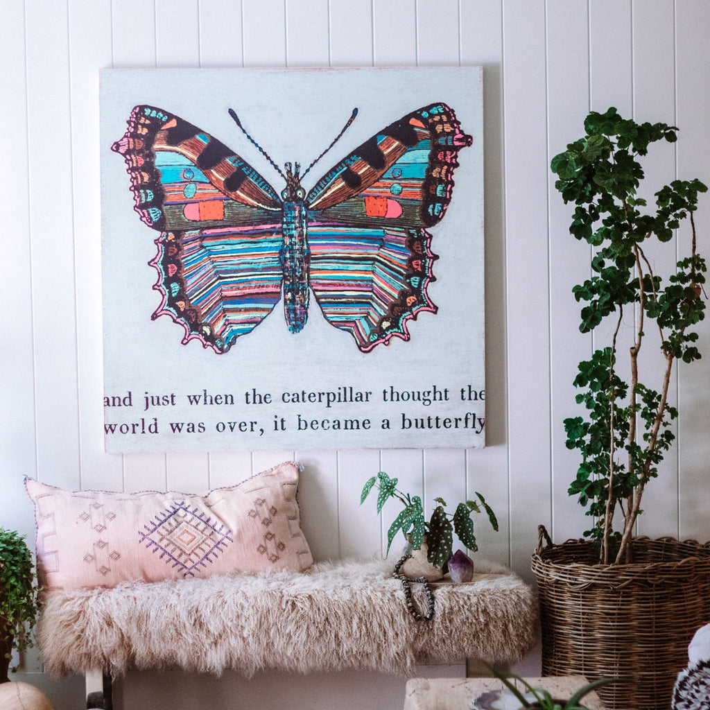 Butterfly Art Print - Gallery Wrap