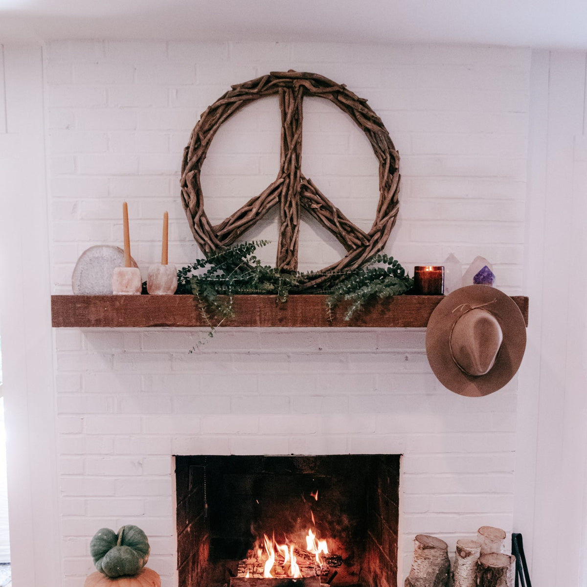 Peace Sign Driftwood - 30"