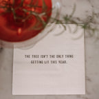 The Tree Isn't the Only Thing Holiday Cocktail Napkins
