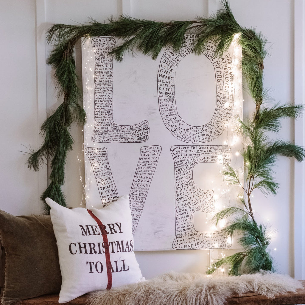 L-O-V-E Art Print in White