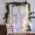 L-O-V-E Art Print in White