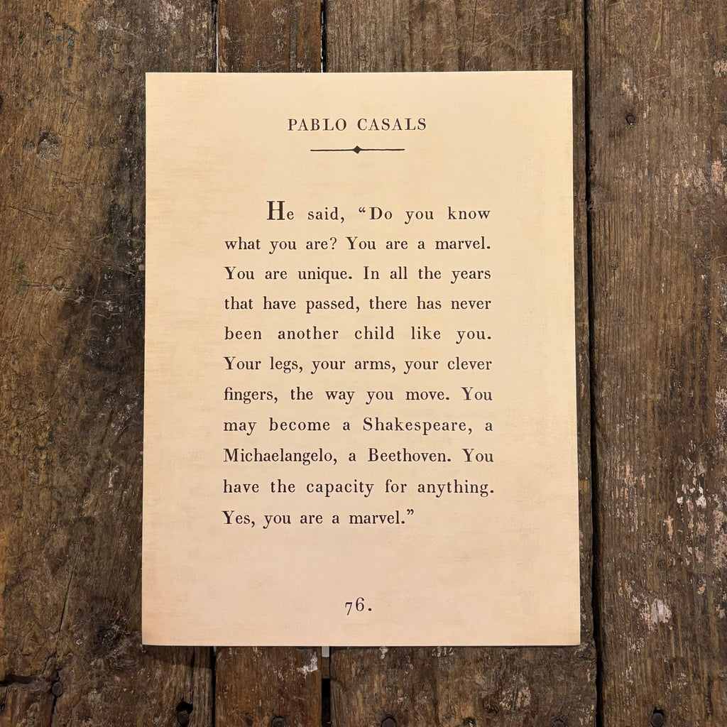 Pablo Casals Art Poster