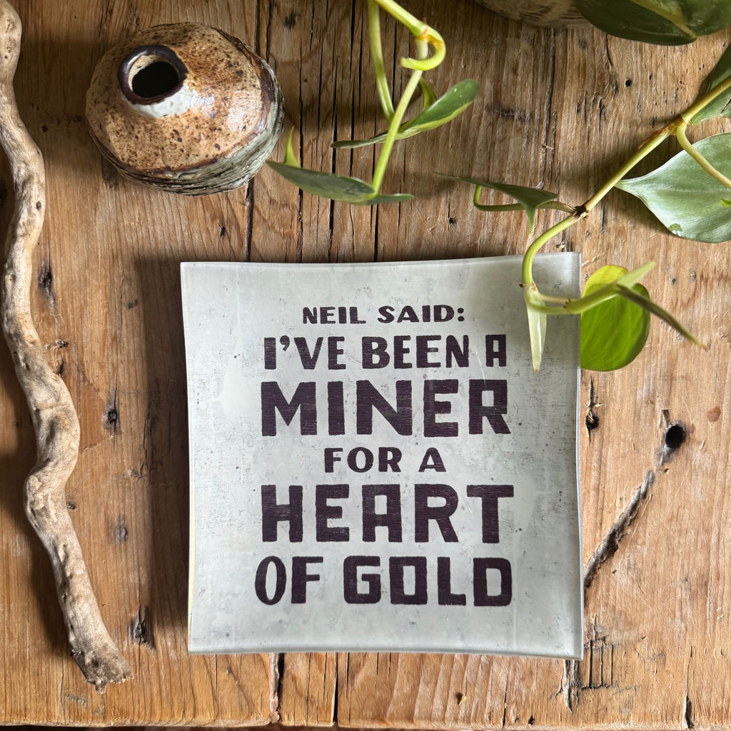 ***Neil Said Square Decoupage Plate 6x6