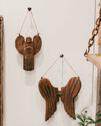 Angel Wings Hand Carved Wood Art