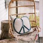 Peace Stitched Pillow 24x24