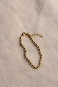 ***Gold Beaded Bracelet 6.3" + 1.6 extender