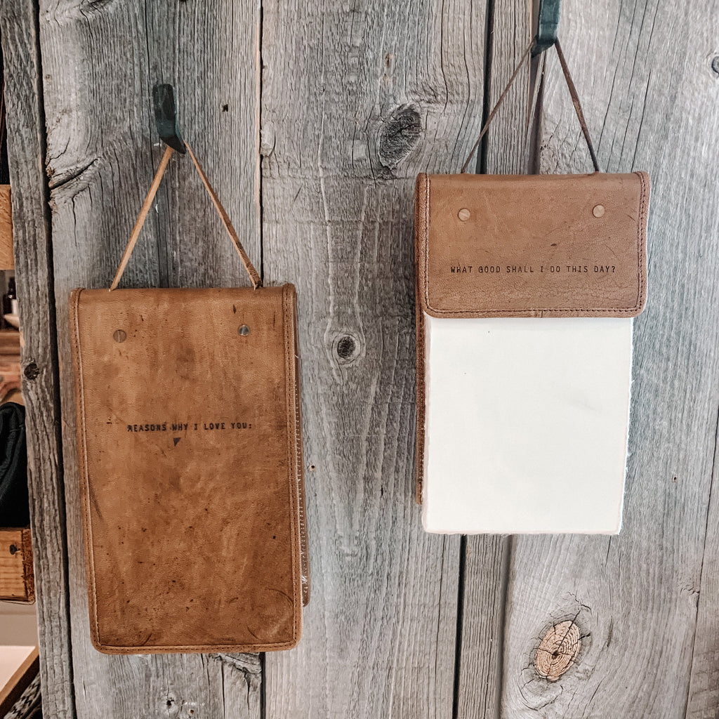 Reasons Why I Love You Hanging Leather Journal