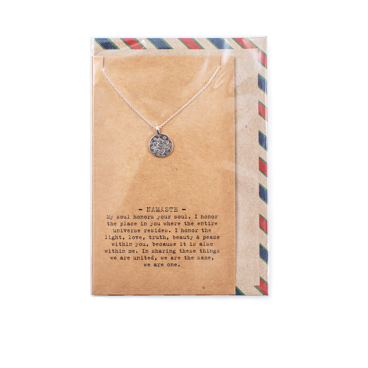 ***Air Mail Charm Collection - Necklace - Namaste