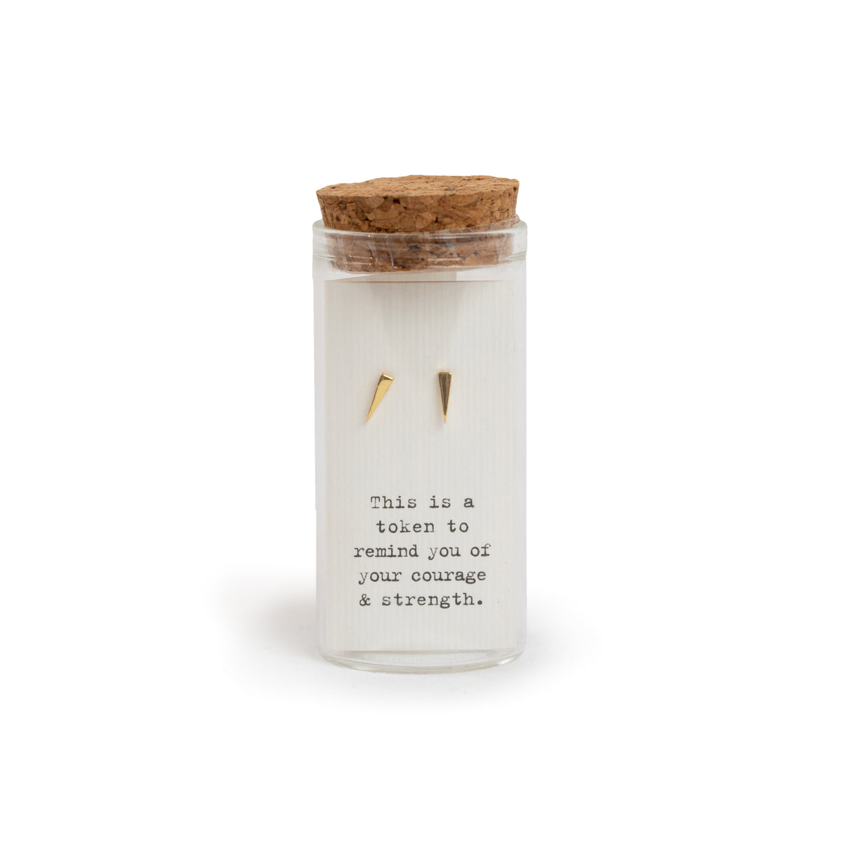 Message in a Bottle Earring Collection - Gold Isosceles Triangle