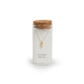 Gold Key Necklace - Message in a Bottle Collection