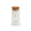 Gold Horsehoe Necklace - Message in a Bottle Collection