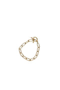 Link Chain Brass Paperclip Bracelet