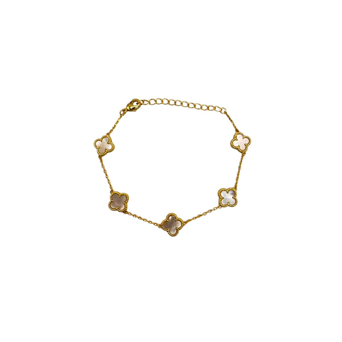 Mother of Pearl Clover Bracelet