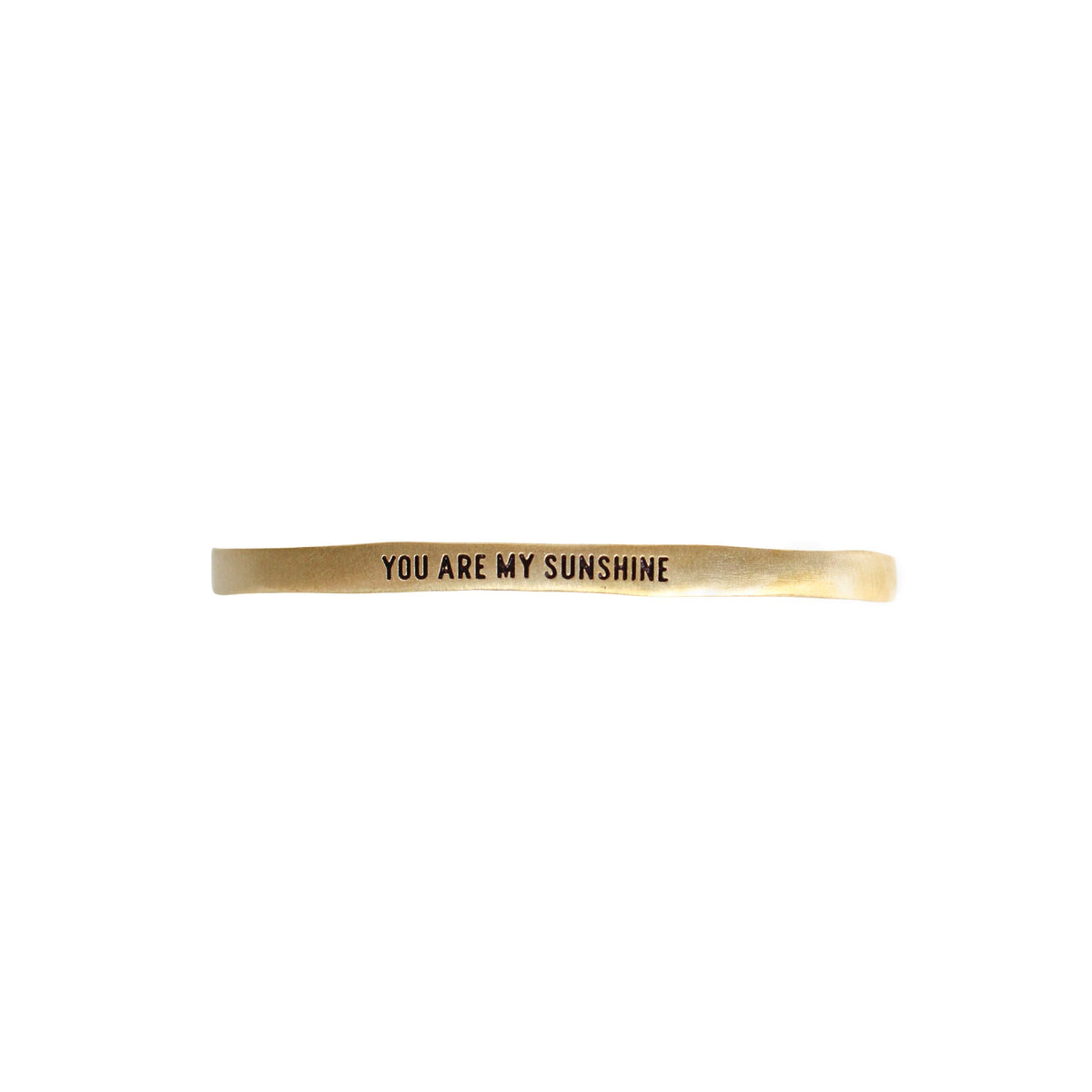 You Are My Sunshine Brass Cuff