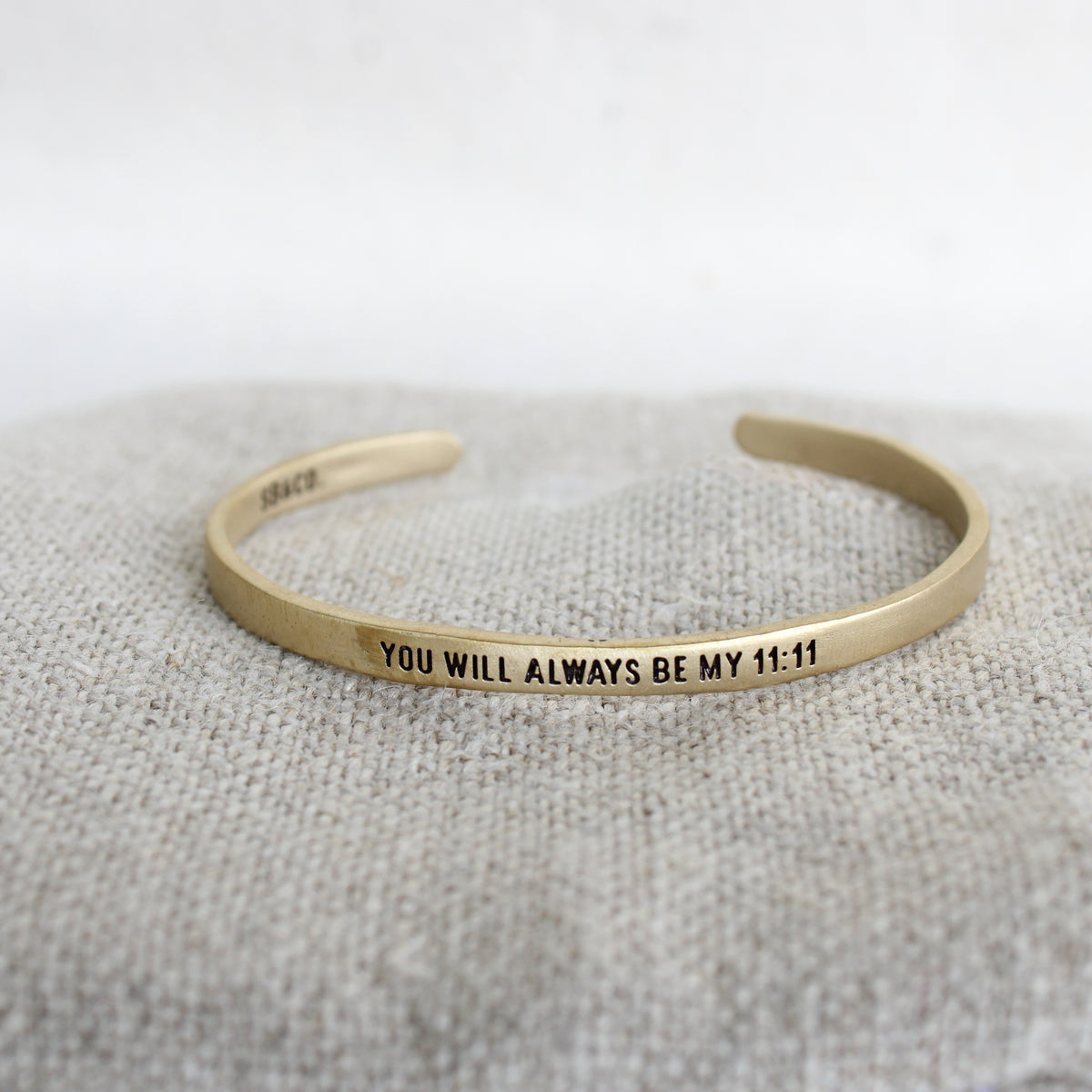 You Will Always Be My 11:11 Brass Cuff
