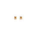 Tiny Tri Crystal Stud Earrings