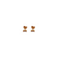 Tiny Single Bar Crystal Stud Earrings