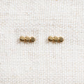 3 Dot Bar Gold Stud Earrings