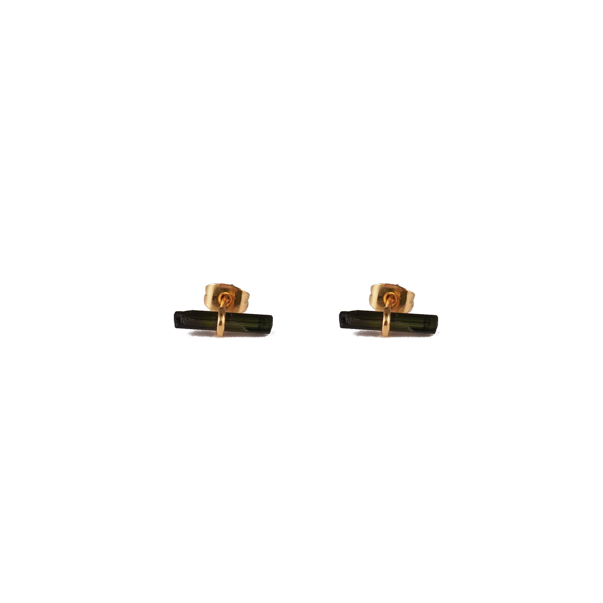 Multi Tourmaline Stud Earrings