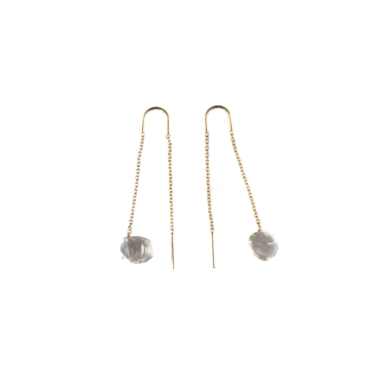 Freshwater Pearl Threader Earrings