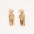 Brass Rainfall Fringe Earrings