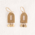 Brass Gateway Dangle Earrings