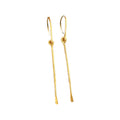 Brass Dangle Bar Earring